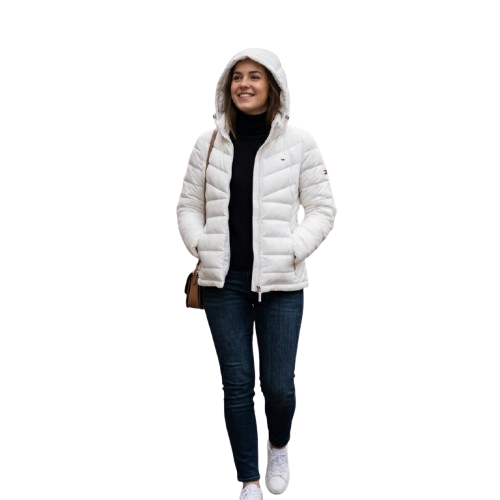CHOMPA TOMMY WHT blanco L/G