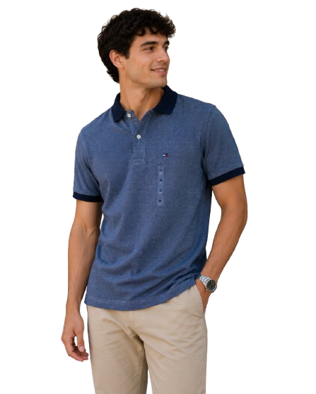 CAMISA POLO DE HILFIGER  TOMMY AZUL M